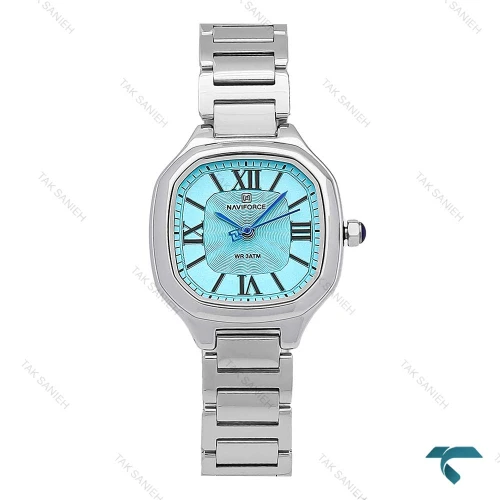 ساعت زنانه نیوی فورس NF5042 سیلور صفحه تیفانی NaviForce-6985-L