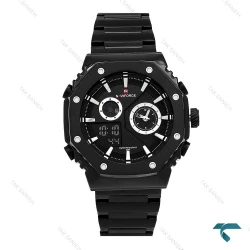 ساعت نیوی فورس NF9216 مردانه دوزمانه فلزی مشکی NaviForce-6987-G