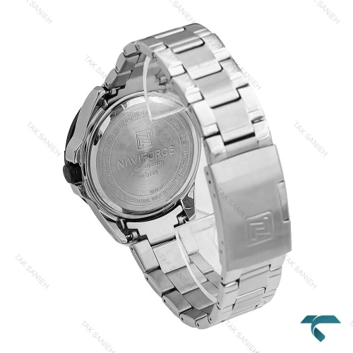 ساعت نیوی فورس NF9198 مردانه سیلور مشکی NaviForce-6989-G