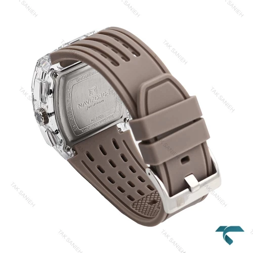 ساعت نیوی فورس NF7105 مردانه نقره ای طوسی NaviForce-6995-G