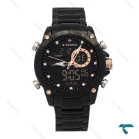 ساعت مچی مردانه نیوی فورس NF9163 دوزمانه مشکی NaviForce-7004-G
