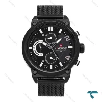 ساعت مچی مردانه ناوی فورس NF9068 مشکی عقربه سفید NaviForce-7006-G