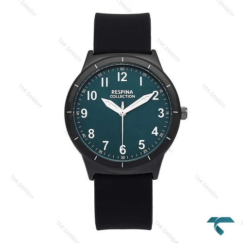 ساعت رسپینا پسرانه مشکی صفحه سبز Respina-7031-L