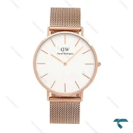 ساعت مچی دنیل ولینگتون مردانه بند حصیری رزگلد Daniel-7042-G