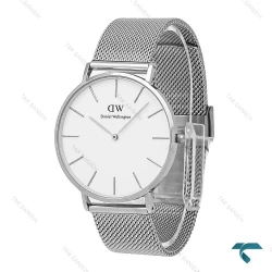 ساعت مردانه DW حصیری سیلور صفحه سفید Daniel-7043-G