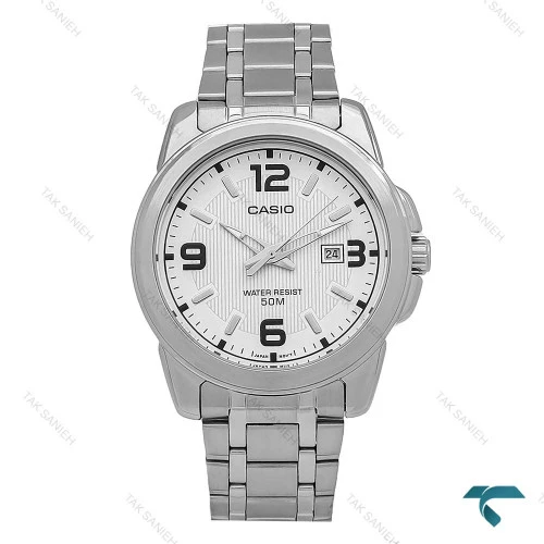 ساعت کاسیو MTP-1314 مردانه سیلور صفحه سفید Casio-7100-G