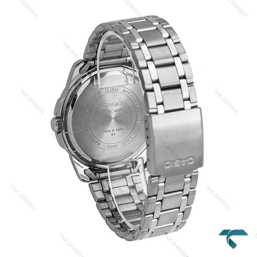 ساعت کاسیو مردانه MTP-1314 سیلور صفحه مشکی Casio-7102-G