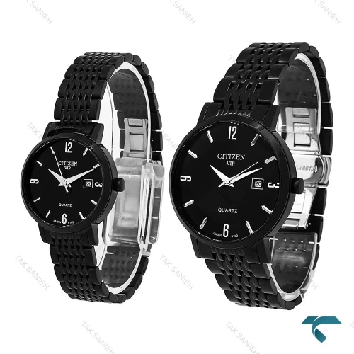 ساعت ست Citizen سیتیزن VIP فول مشکی Citizen-7110-S