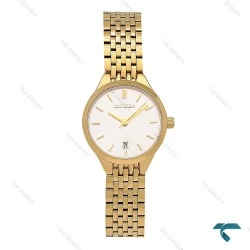 ساعت زنانه Citizen سیتیزن طلایی صفحه سفید تقویم دار Citizen-7115-L