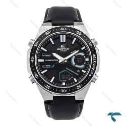 ساعت کاسیو Casio ادیفایس Efv-c110 سیلور بند چرم مشکی Edifice-7136-G