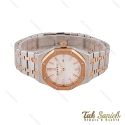 ساعت ای پی زنانه دورنگ رزگلد صفحه سفید AP-5673-L