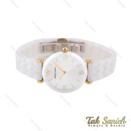 ساعت زنانه امپریو آرمانی سرامیکی سفید طلایی خطی Armani-5722-L