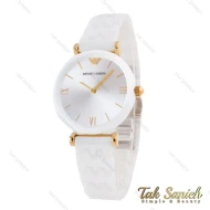 ساعت زنانه امپریو آرمانی سرامیکی سفید طلایی خطی Armani-5722-L