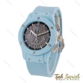 ساعت زنانه هابلوت سه موتوره کرنوگراف آبی آسمانی Hublot-5748-L