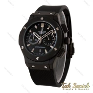 ساعت زنانه هابلوت سه موتوره کرنوگراف مشکی ایندکس سیلور Hublot-5753-L