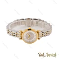 ساعت امپریوآرمانی زنانه مینی دورنگ طلایی صفحه پرنگین Armani-5793-L