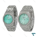 ساعت ست ای پی AP استیل صفحه فیروزه ای AP-7213-S