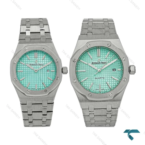 ساعت ست ای پی AP استیل صفحه فیروزه ای AP-7213-S