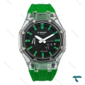 ساعت مچی  جی شاک GA2100 مردانه شیشه ای سبز GShock-7588-G