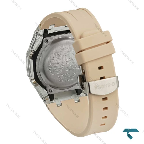 جیشاک GA2100 مردانه شیشه ای کرمی GShock-7591-G