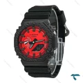جی شاک GM-2100 مردانه مشکی صفحه قرمز GShock-7594-G