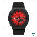جی شاک GM-2100 مردانه مشکی صفحه قرمز GShock-7594-G
