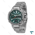 ساعت مردانه هامر 1444 دوزمانه سیلور صفحه سبز Hummer-7536-G
