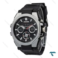 ساعت هامر دوزمانه 1442 مردانه مشکی نقره ای Hummer-7602-G