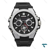 ساعت هامر دوزمانه 1442 مردانه مشکی نقره ای Hummer-7602-G