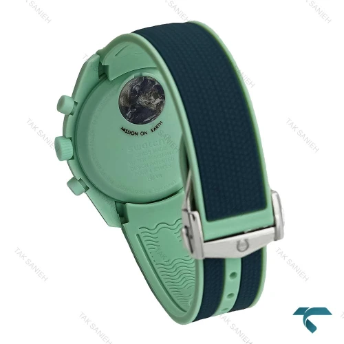ساعت امگا سواچ بند رابر ماموریت به زمین سبز Swatch-7604-U