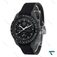 ساعت امگا سواچ بند رابر ماموریت به زمین مشکی Swatch-7606-U