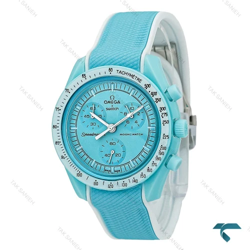 ساعت امگا سواچ بند رابر ماموریت به اورانوس آبی Swatch-7609-U