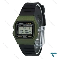 ساعت کاسیو F-91WM-3A نوستالژی مشکی سبز Casio-7644-U