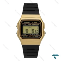 ساعت کاسیو F-91WM-9A نوستالژی طلایی مشکی Casio-7645-U