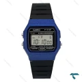 ساعت کاسیو F-91WM-2A نوستالژی آبی مشکی Casio-7646-U
