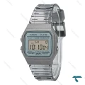 ساعت کاسیو F-91WS-8 نوستالژی شیشه ای خاکستری Casio-7647-U