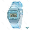 ساعت کاسیو F-91WS-2 نوستالژی آبی شیشه ای Casio-7649-U