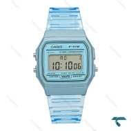 ساعت کاسیو F-91WS-2 نوستالژی آبی شیشه ای Casio-7649-U