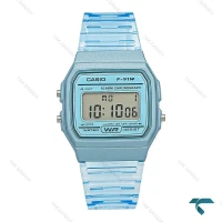 ساعت کاسیو F-91WS-2 نوستالژی آبی شیشه ای Casio-7649-U