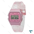 ساعت کاسیو F-91WS-4 نوستالژی صورتی شیشه ای Casio-7650-U