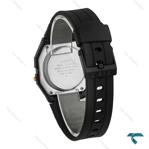 ساعت کاسیو F-91WG-9 نوستالژی مشکی طلایی Casio-7651-U