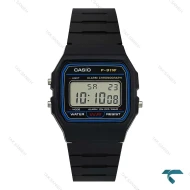 ساعت کاسیو F-91W-1DG نوستالژی مشکی آبی Casio-7652-U