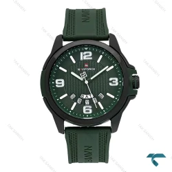 ساعت اسپرت نیوی فورس NF9215 بند رابر سبز NaviForce-7658-G