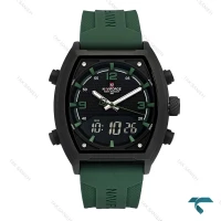 ساعت دوزمانه نیوی فورس NF9242 مردانه مشکی سبز NaviForce-7659-G
