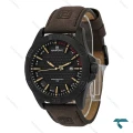ساعت نیوی فورس مردانه NF8023 بند جیر قهوه ای صفحه مشکی NaviForce-7671-G
