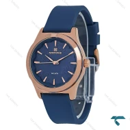 ساعت زنانه طرح گل نیوی فورس NF5051 رزگلد سرمه ای NaviForce-7682-L