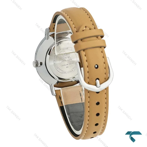 ساعت مچی آنالوگ کاسیو اصل با بند چرمی قهوه ای مدل شیک مناسب آقایان و خانم ها طراحی کلاسیک و کیفیت بالا