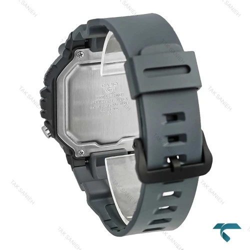 ساعت مچی دیجیتالی مردانه کاسیو مدل AE-1600H طوسی مناسب استفاده روزمره با طراحی مدرن و مقاوم در برابر آب