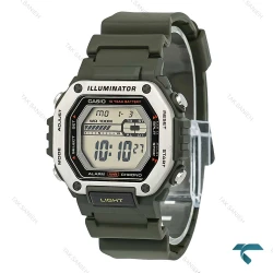 ساعت مچی مردانه کاسیو دیجیتالی MWD-110H بند سبز Casio-7702-G