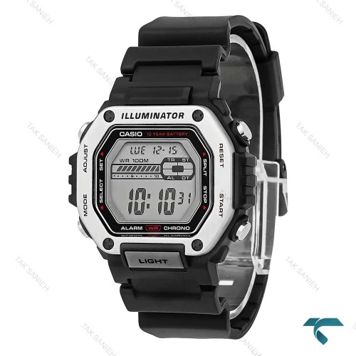 ساعت دیجیتالی مردانه کاسیو مدل MWD-110H مشکی با قابلیت ایلومینیتور طراحی مقاوم و شیک مناسب برای استفاده روزانه